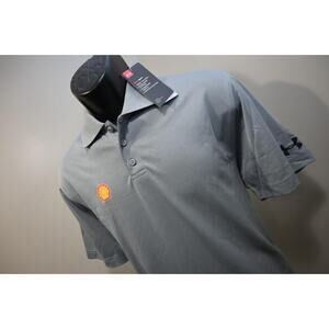 Under Armour Golf Polo HeatGear Loose Gray Athletic Golf Shirt Mens Size Medium
